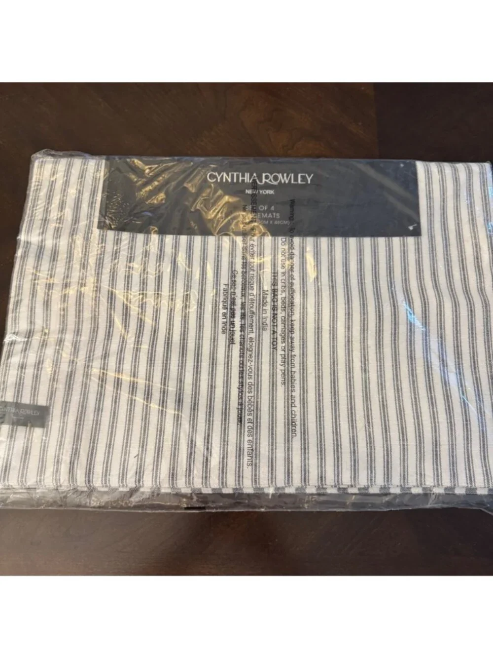 Cynthia Rowley New York Set Of 4 Placemats 13